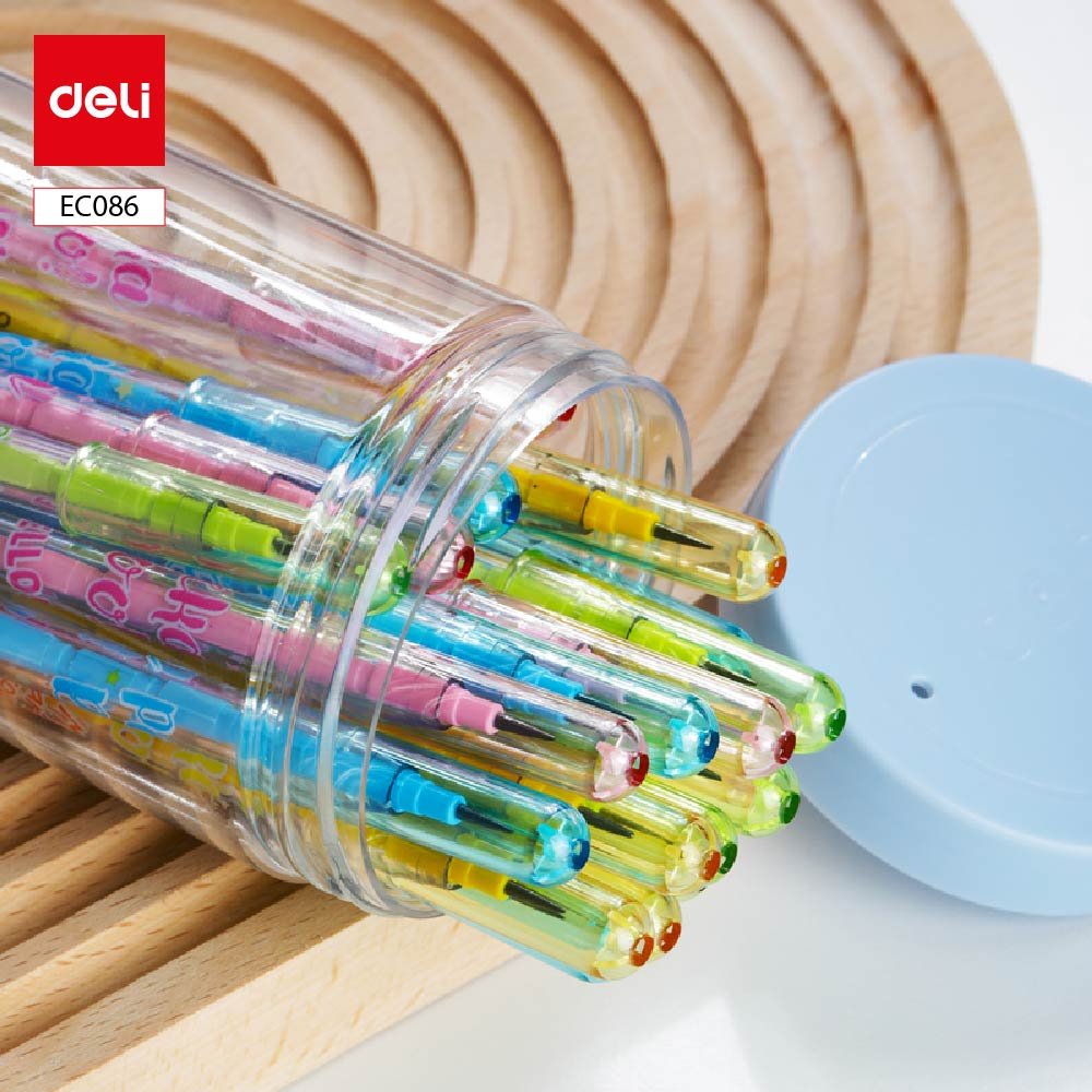 ديلي قلم رصاص دفاش - 11 رأس - 2B - بدن شفاف مطبع - EC086